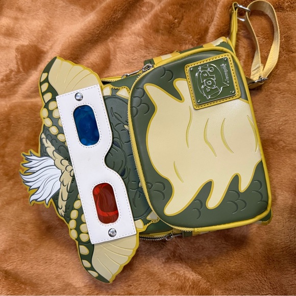 Loungefly Gremlins Stripe Creature Bag with 3D Glasses - Picture 2 of 5